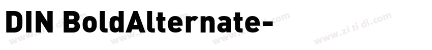 DIN BoldAlternate字体转换